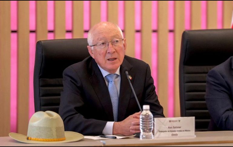 Señaló que el trabajo entre México y Estados Unidos contra el flagelo del fentanilo, es una de las principales prioridades de seguridad. ESPECIAL / X / @USAmbMex