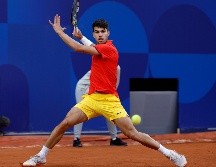 Carlos Alcaraz disputó este sábado su primer partido en Juegos Olímpicos. EFE / J. Martín