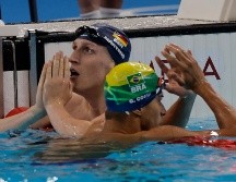 El alemán Märtens rompió la maldición que parecía perseguir a Alemania y 36 años después hizo sonar el himno germano en homenaje a un nadador masculino.  EFE /Lavandeira Jr.