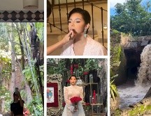 La maquillista de Ángela Aguilar mostró otros detalles de la boda entre su clienta y Christian Nodal. ESPECIAL / Instagram @byferggie