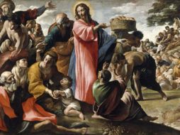 «Tomó Jesús los panes, y después de dar gracias a Dios, se los fue repartiendo a los que se habían sentado a comer. Igualmente les fue dando de los pescados todo lo que quisieron». WIKIPEDIA/«Milagro de los panes y los peces», de Giovanni Lanfranco