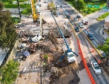 El costo total de la reparación del par de socavones, será de 80 millones de pesos. EL INFORMADOR / A. NAVARRO