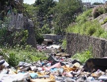 Los vecinos hacen un llamado para que mantengan limpio el canal. EL INFORMADOR / H. Figueroa