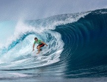 Las mejores olas de Cleland fueron la cuarta y la séptima, con calificaciones de 8.50 y 6.67, respectivamente. Xinhua/ E. Sloane.