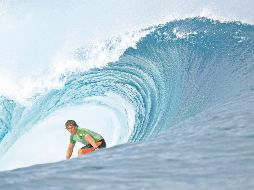 Alan Cleland destacó en la categoría de surf masculino, durante los Juegos Olímpicos de París 2024. AFP