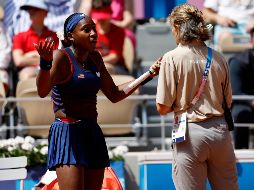 Gauff consideró que las decisiones arbitrales afectaron su desempeño. EFE/R. Tongo