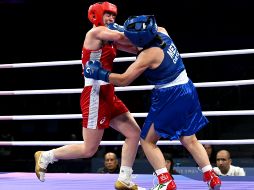 La boxeadora azteca no logró ganar ninguno de los tres rounds, esto se debió a la gran actuación que realizó Caitlin. AFP