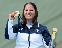 Ruano tuvo que dejar la gimnasia tras una grave lesión y encontró en el tiro un refugio para su dolor; ahora, es la primera campeona olímpica en la historia de Guatemala. AP/M. Swarup