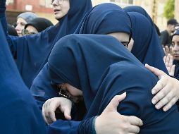 Una marcha acompañó el duelo de las madres de menores que perdieron la vida por ataques. EFE