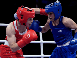 FÁTIMA HERRERA (D). El boxeo mexicano sigue dando tumbos en los Juegos Olímpicos de París 2024. AP / J. Locher