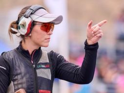 Gabriela Rodríguez buscará su lugar en la final de skeet el día de mañana; se encuentra en segundo lugar a falta de dos rondas. ESPECIAL / X: @COM_Mexico