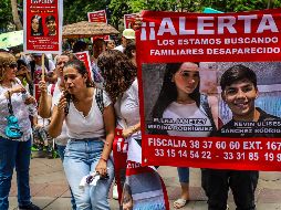 Los dos jóvenes son estudiantes de preparatoria. Familiares se manifestaron en la vía pública intentando exigir a las autoridades su aparición. EL INFORMADOR / A. Navarro