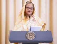 Hasina asumió el pasado enero su cuarto mandato consecutivo tras imponerse con claridad en unas elecciones que fueron boicoteadas por la oposición. EFE/EPA/N. SANGNAK
