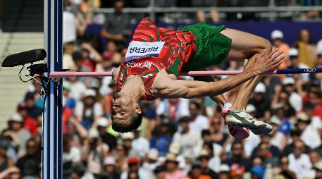 Édgar Rivera durante su participación en París 2024. AFP/A. Isakovic