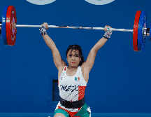 JANETH GÓMEZ. Hace 16 años se enamoró de la halterofilia viendo los Juegos Olímpicos de Beijing, pero esta mañana fue ella quien subió a la tarima de París 2024. EFE / M. Irham