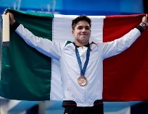 Con ese resultado, Olvera se metió al selecto grupo de multimedallista de México. EFE / T. Akmen