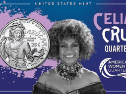 La moneda, dedicada a la 'Guarachera de Cuba', es parte de la serie 'American Women Quarters'. X/@usmint