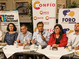 Salvador Cosío presidió la conferencia para dar los pormenores de la manifestación. EL INFORMADOR/ A. Navarro