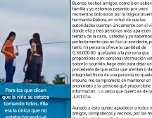 El hermano de Débora dejó en claro que la familia está convencida de que su hermana no murió accidentalmente, sino que alguien más tuvo que ver. X/@Videoteca_gt