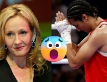 La última publicación de Rowling en X muestra una foto de la boxeadora turca Esra Yildiz Kahraman formando una X con las manos, como una crítica hacia las boxeadoras con cromosomas XY (de género masculino). AP/ARCHIVO EFE/ARCHIVO