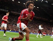 Joshua Zirkzee tuvo sus primeros minutos con el United y fue el autor del gol del triunfo. EFE/A. Vaughan