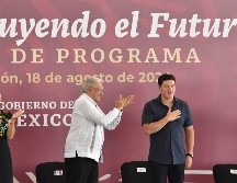 El gobernador de la entidad, Samuel García, fue abucheado por las y los presentes. SUN / E. VELÁZQUEZ
