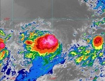 La tormenta continúa su desplazamiento sobre el Océano Pacífico. ESPECIAL / SMN