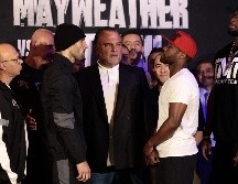 John Gotti III tiene 10 kilos más que Mayweather Jr. que, sin embargo, es favorito para la pelea que hoy transmitirá TV Azteca. EFE/J. Méndez