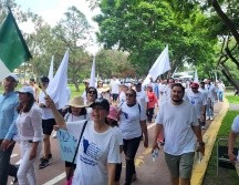 El día de ayer cientos de trabajadores y ciudadanos marcharon para protestar por el paquete de 20 reformas que Morena y sus aliados buscan aprobar en el Congreso. EL INFORMADOR/ O. Gónzalez