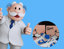 Estos tenis son de edición especial en colaboración con Panam. FACEBOOK / Dr. Simi / TIKTOK / drsimi_oficial