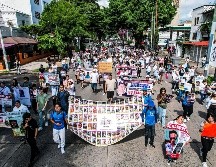 En la manifestación participaron alrededor de 500 personas según cifras de los mismos colectivos de búsqueda. EL INFORMADOR/ A. Navarro
