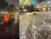 También se inundaron avenidas como Calzada del Ejército y González Gallo donde fueron rescatadas 9 personas. ESPECIAL.