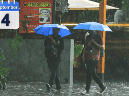 El SMN prevé la presencia de fuertes lluvias en gran parte de la República Mexicana. EL INFORMADOR/ARCHIVO