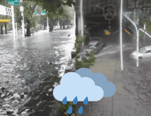 En López Mateos y Popocatépetl, Ciudad del Sol, hubo encharcamiento por presencia de azolve. ESPECIAL