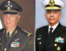 Ricardo Trevilla Trejo como titular de Sedena (izq.) y Raymundo Pedro Morales Ángeles como responsable de la Semar (der.). ESPECIAL/GOBIERNO DE MÉXICO