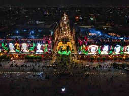 Las luces incluyen diseños representativos de los héroes que han participado en las principales batallas de la historia de México. X / @GobCDMX