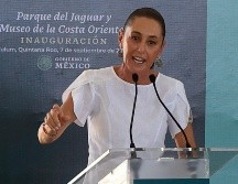 Claudia Sheinbaum en inauguración del parque del jaguar y el Museo de la Costa Oriente en Tulum, Quintana Roo.SUN