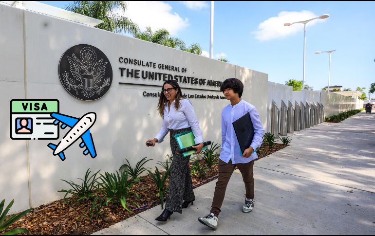 Esta es la forma en la que puedes adelantar tu cita para la visa estadounidense durante este mes. EL INFORMADOR / ARCHIVO