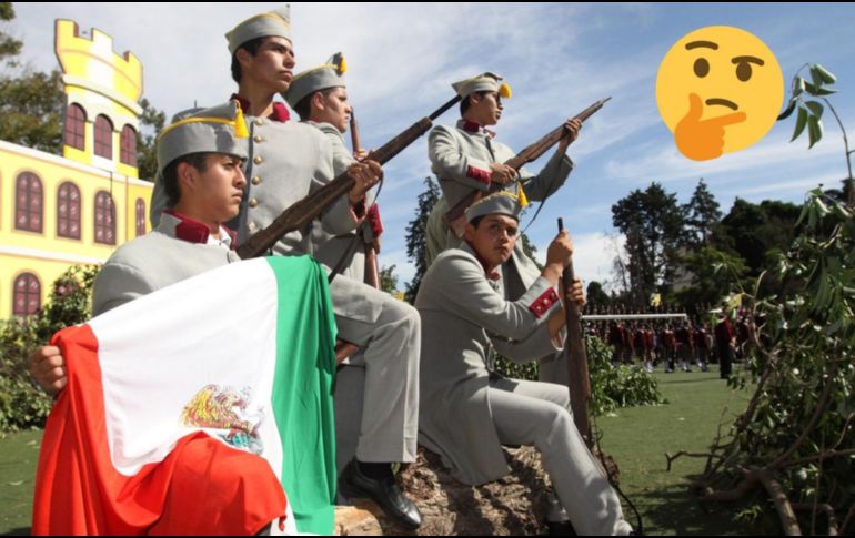 Los Niños Héroes fueron Juan Escutia, Vicente Suárez, Fernando Montes de Oca, Francisco Márquez, Agustín Melgar y el Teniente Juan de la Barrera. El Informador/ Archivo y CANVA