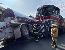 El accidente vehicular sólo ha ocasionado tráfico pesado sobre Lázaro Cárdenas. ESPECIAL/ Protección Civil