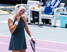 Aclamada por la afición tapatía, Victoria Azarenka vivió un difícil debut en el Guadalajara Open AKRON. EL INFORMADOR / A. Navarro