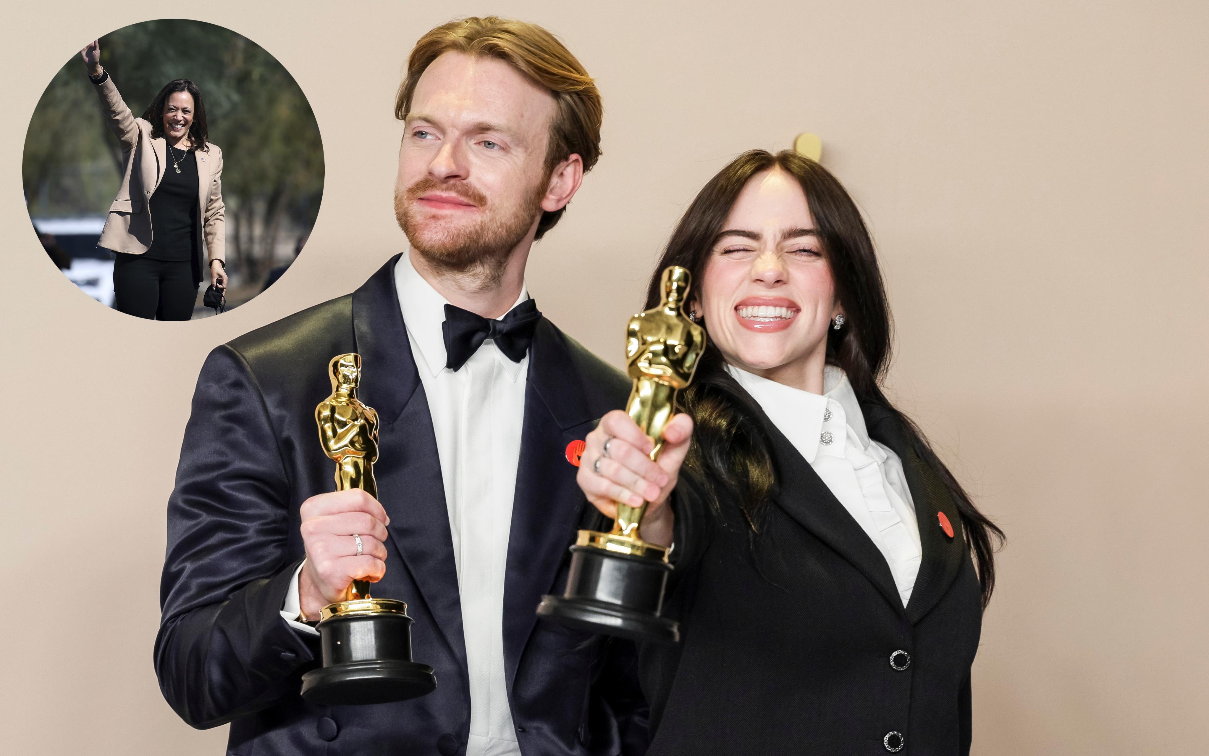 Billie Eilish anunció junto a Finneas su apoyo por Kamala Harris rumbo a la elección de la Presidencia en los Estados Unidos. EFE / EPA / ALLISON DINNER