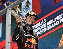 Checo Pérez ha expresado su entusiasmo por volver a competir en Singapur. AFP / ARCHIVO