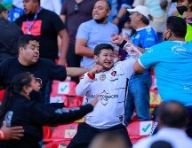 En el Estadio La Corregidora, durante el partido entre Querétaro y Atlas, se desató una trifulca monumental entre las porras de ambos equipos. IMAGO7.