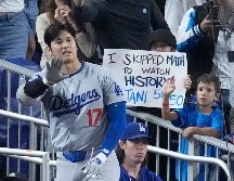La primera camapaña de Ohtani con los Dodgers ha sido memorable, y anoche brindó quizá el mejor juego de su carrera. AP/W. Lee