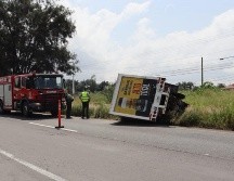 Se trató de una camioneta de 3 toneladas que transportaba mercancía de la empresa de aceites de vehículos. ESPECIAL