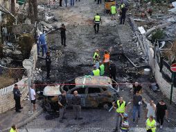 El grupo libanés chií Hizbulá también ha intensificado el lanzamiento de drones y proyectiles contra el norte de Israel. EFE/A. SULTAN