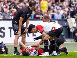 Ahora solo queda conocer la gravedad de la lesión. ESPECIAL / X / @Feyenoord