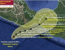 Las autoridades recomiendan a la población mantenerse informada sobre el avance de este fenómeno meteorológico y tomar precauciones necesarias para garantizar su seguridad. ESPECIAL / CONAGUA
