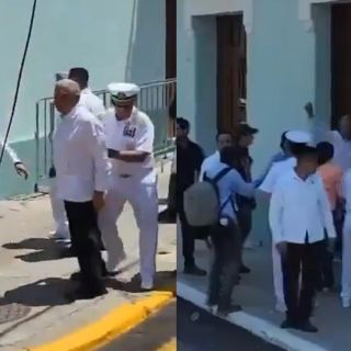 Niegan que trabajadores del PJ lanzaran objetos a López Obrador